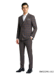 Brown Suit Double Breasted Suits Mens Plaid Suits