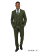 Olive Suit Three Piece Suit Men's Suits