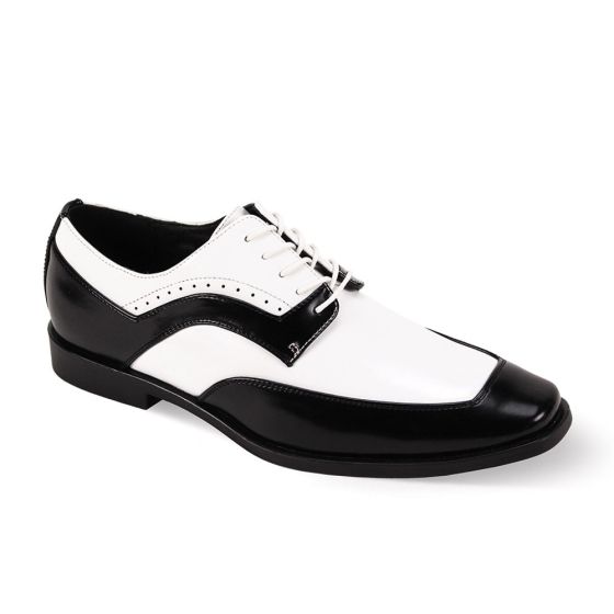 Antonio Cerrelli Men's Fashion Dress Shoe - Black and White