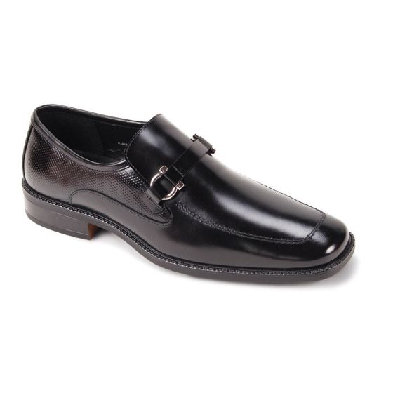 Black Leather Dress Shoe Mens Shoes Slip On Shoes