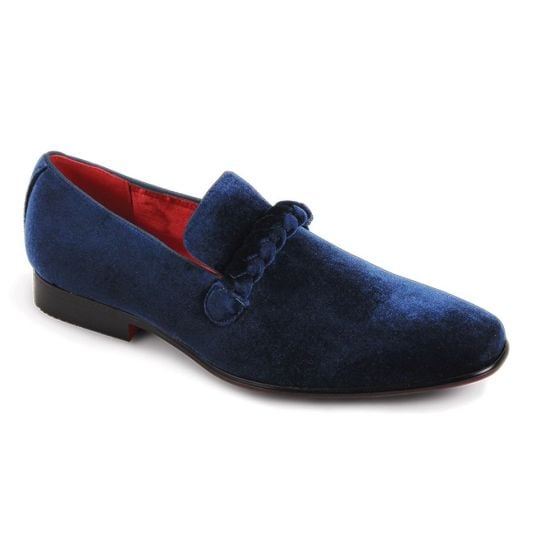 Navy Blue Slip On Mens Shoe Loafer