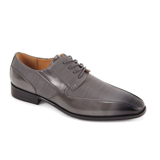 Grey Mens Dress Shoes Bike Toe Shoe