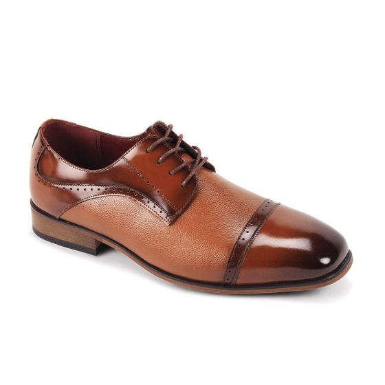 Tan Derby Shoe Lace Up Dress Shoe Mens Shoes