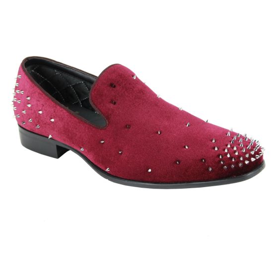 After Midnight Men's Outlet Suede Dress Shoe - Spiked Fashion Shoe