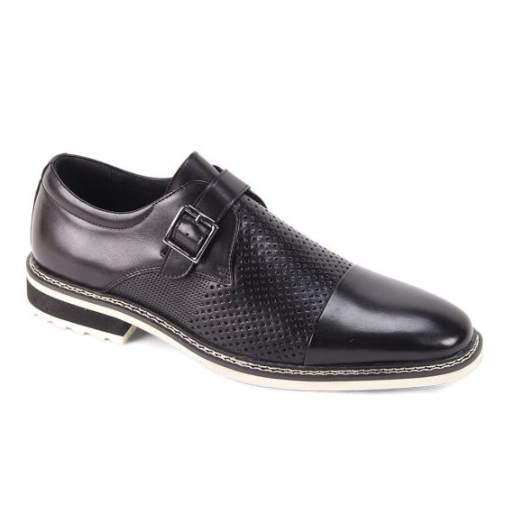 Black Mens Dress Shoe Leather Shoes for Men