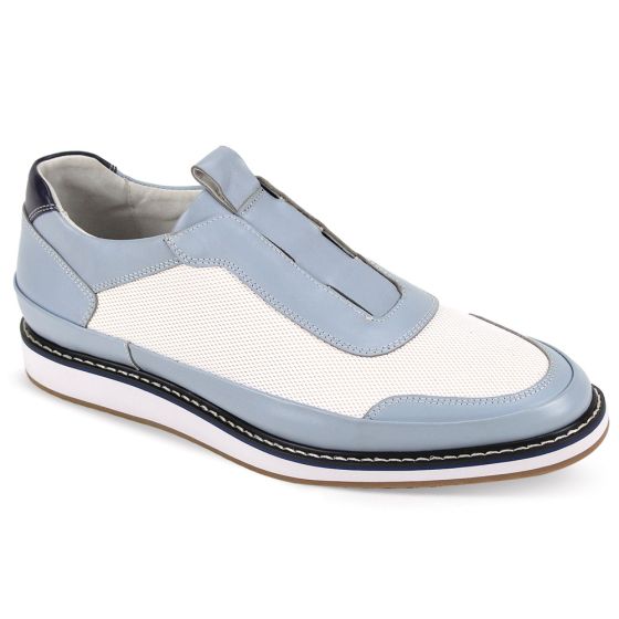 Giovanni Men's Leather Sneaker Shoe - Slip On