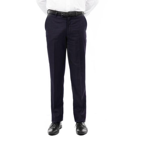 Tazio Men's Flat Front Pants - Classic Style Slacks