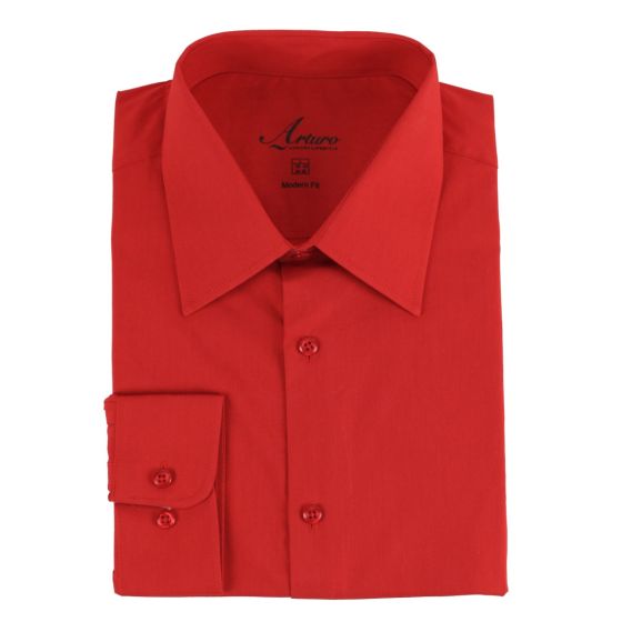 ARTURO Modern Fit Long Sleeve Ivory Dress Shirt main image 0