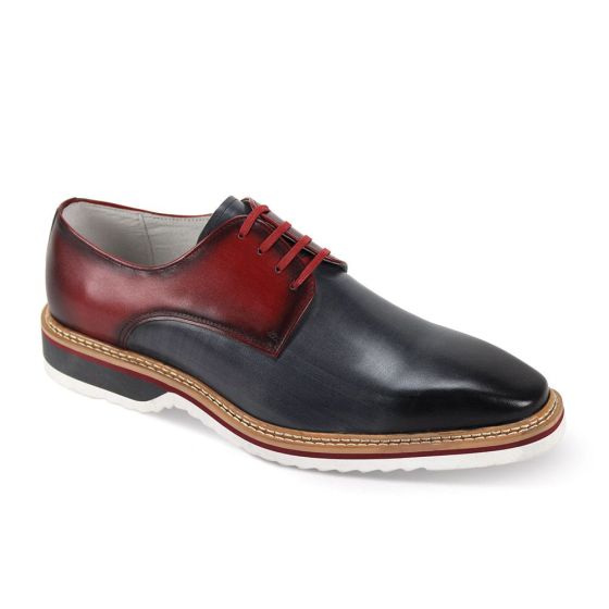 Giovanni Men's Leather Dress Shoe - Accent Panel 