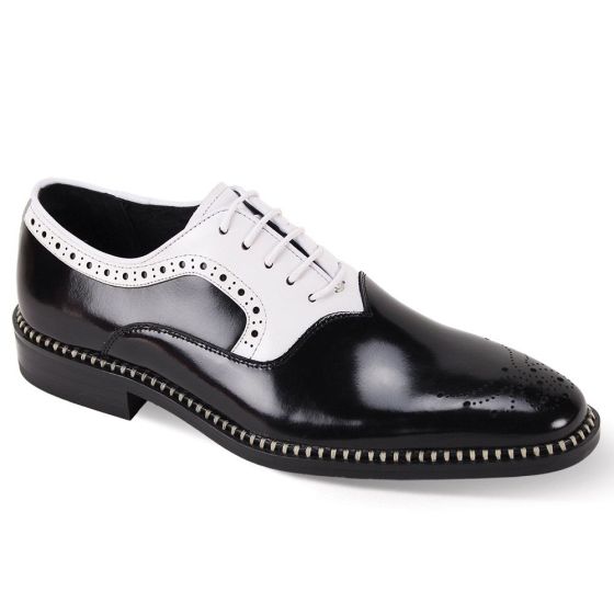 Giovanni Men's Leather Dress Shoe - Accent Color Panel