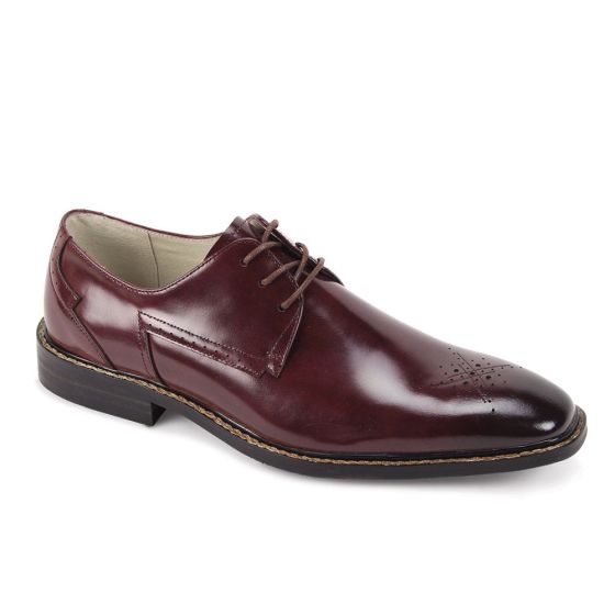 Burgundy Dress Shoes Leather Shoes Men's Evening Shoes