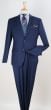 French Blue Mens Suits 2 Piece Suit Notch Lapel Big and Tall Suits