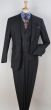 Apollo King Men's Outlet 100% Wool 3pc Fashion Suit - Stylish Peak Lapel