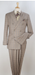 Apollo King Men's Outlet 3 Piece 100% Wool Suit - Contemporary Design