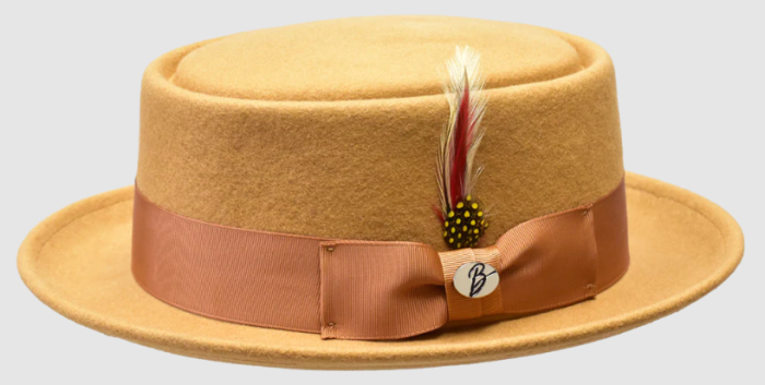 gold Hats Pork Pie Hat