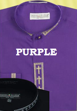 DANIEL ELLISSA BANDED COLLAR SHIRT W/ CONVERTIBLE CUFF DS3001C HONEY GOLD main image 0