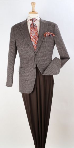 Apollo King Men's 100% Wool Sport Coat - Single Breasted