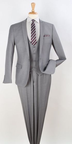 Royal Diamond Men's 3 Piece Fashion Outlet Suit - Slim Fit