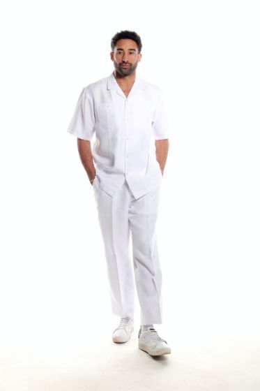 Stacy Adams Men's 2 Piece Walking Suit - Short Sleeve