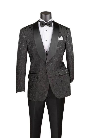 CCO Men's Outlet 1 Button Sport Coat - Floral Pattern 