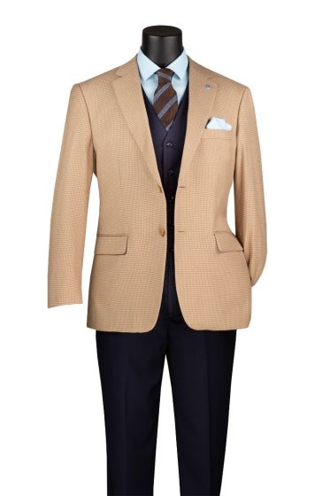 Vinci Men's Sport Coat - Houndstooth Pattern