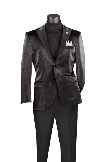 Vinci Men's Modern Fit Sport Coat - Vegan Leather