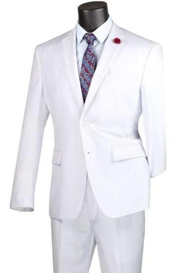 CCO Men's Outlet 2 Piece Wool Feel Executive Suit - Adjustable Waistband