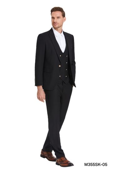 CCO Men's Outlet 3 Piece Skinny Fit Suit - Bold Colors