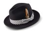 CCO Men's Fedora Style Wool Hat - Textured Plaid