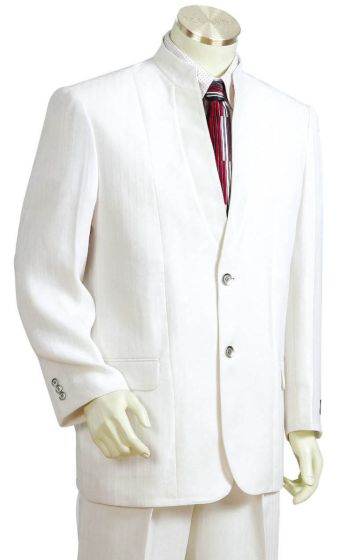 Canto Men's Outlet 2 Piece Microfiber Fashion Suit - Nehru Style