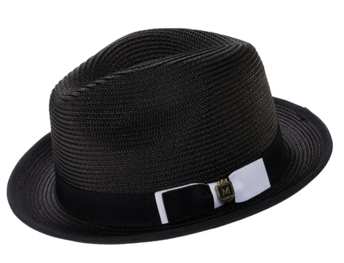 Black Hat Fedora Style Hat Straw Hats for Men