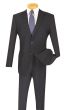 Vinci Men's 2 Piece Poplin Discount Suit - Big and Tall Sizes