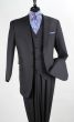 Apollo King Men's 3 Piece Wool Feel Fashion Outlet Suit - 2 Button