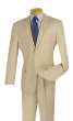Tazio Men's 2 Piece Solid Discount Suit - 2 Button Jacket