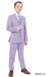 CCO Outlet Boy's 5 Piece Suit with Shirt & Tie - U Shaped Vest