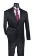 Vinci Men's 2 Piece Slim Fit Suit - Stylish Accented Patterns
