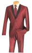 CCO Men's 2pc Sharkskin Slim Fit Outlet Suit - Shawl Collar