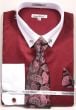 Daniel Ellissa Men's French Cuff Shirt Set - Fashion Collar Bar