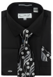 Karl Knox Men's French Cuff Shirt Set - Floral Dot