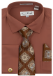 Karl Knox Men's French Cuff Shirt Set - Diamond Tiles