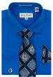 Karl Knox Men's French Cuff Shirt Set - Diamond Tiles