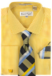 Karl Knox Men's French Cuff Shirt Set - Vibrant Stripes