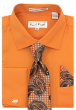 Karl Knox Men's French Cuff Shirt Set - X-Pattern