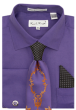 Karl Knox Men's French Cuff Shirt Set - Thorn Pattern