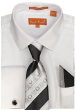 Karl Knox Men's French Cuff Shirt Set - Vibrant Colors