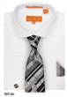 Karl Knox Men's French Cuff Shirt Set - Subtle Stripe