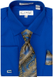 Karl Knox Men's French Cuff Fashion Shirt Set - Bold Jacquard Tie