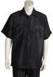 Canto Men's Outlet 2 Piece Short Sleeve Walking Suit - Shoulder Detail