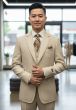 Tan Suit Mens Suits with Vest