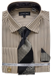 Avanti Uomo Men's French Cuff Shirt Set - Two Tone Pinstripe
